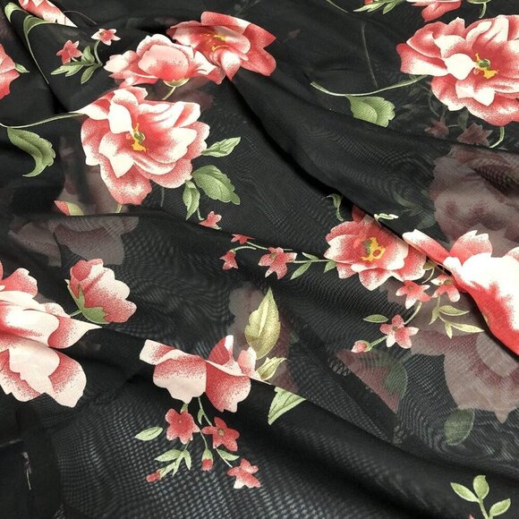 Women’s Chiffon Kimono Bathing Open Front Duster Kimono Beach Cover Up - Picture 6 of 7